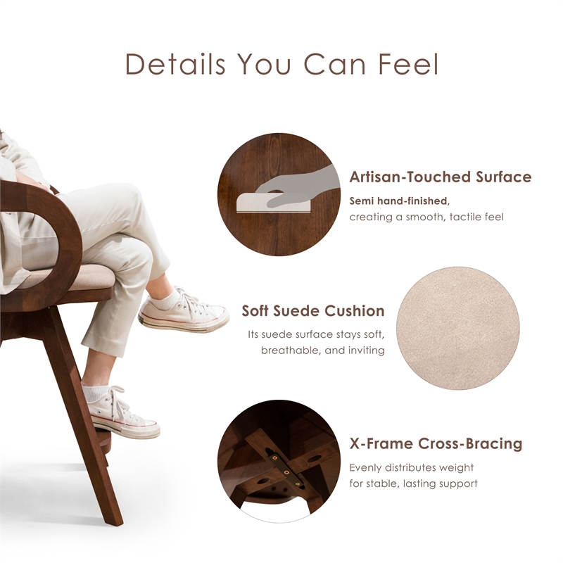 Furniture of America Nazaen Wood Barrel Back Counter Stools in Walnut (Set of 2)