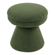 Furniture of America Rami Fabric Upholstered Round Mushroom-Shape Stool in Green