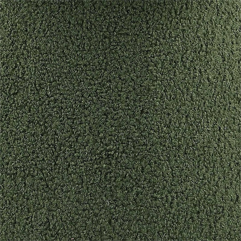 Furniture of America Rami Fabric Upholstered Round Mushroom-Shape Stool in Green