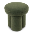 Furniture of America Rami Fabric Upholstered Round Mushroom-Shape Stool in Green