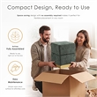 Furniture of America Renzo Chenille Square Cube Design Storage Stool in Beige