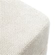 Furniture of America Renzo Chenille Square Cube Design Storage Stool in Beige