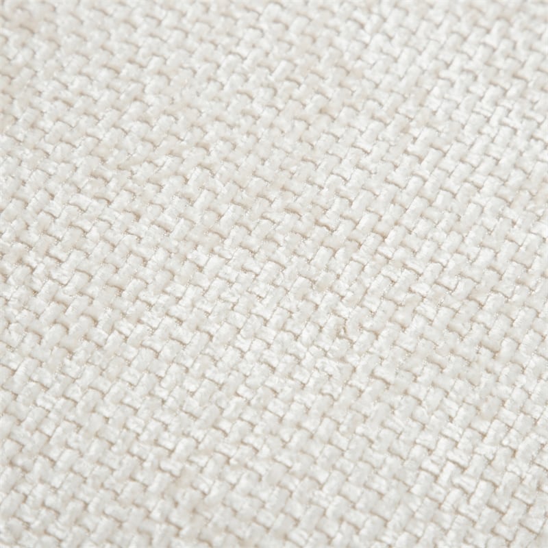 Furniture of America Renzo Chenille Square Cube Design Storage Stool in Beige