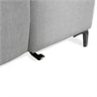 Furniture of America Kirel Fabric Swivel Arm L-Shaped Light Gray Power Sectional