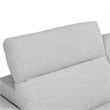 Furniture of America Kirel Fabric Swivel Arm L-Shaped Light Gray Power Sectional