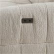 Furniture of America Tavie Chenille L-Shaped Power Sectional with USB in Beige