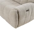 Furniture of America Tavie Chenille L-Shaped Power Sectional with USB in Beige