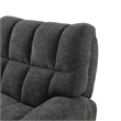 Furniture of America Tavie Chenille L-Shaped Power Sectional with USB in Gray