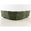 Furniture of America Tavie Chenille L-Shaped Power Sectional with USB in Green