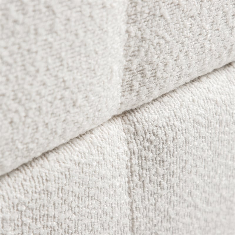 Furniture of America Renzo Fabric Upholstered Square Storage Stool in Beige