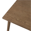 Furniture of America Worlow Solid Wood Rectangular Dining Table in Walnut