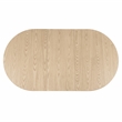 Furniture of America Alakez Solid Wood Extendable Oval Dining Table in Oak