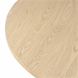 Furniture of America Alakez Solid Wood Extendable Oval Dining Table in Oak