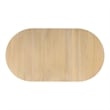 Furniture of America Alakez Solid Wood Extendable Oval Dining Table in Oak