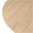 Furniture of America Alakez Solid Wood Extendable Oval Dining Table in Oak