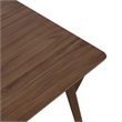 Furniture of America Beck Solid Wood Rectangular Dining Table in Walnut