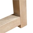 Furniture of America Wellen Solid Wood Trestle Base Dining Table in Oak