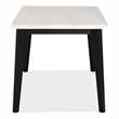 Furniture of America Isolde Marble Top Rectangular Counter Dining Table in Black