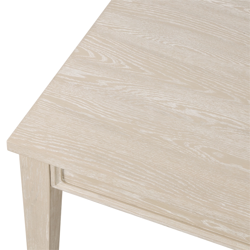 Furniture of America Don Solid Wood Extendable Dining Table in Oak