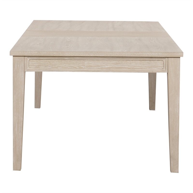 Furniture of America Don Solid Wood Extendable Dining Table in Oak