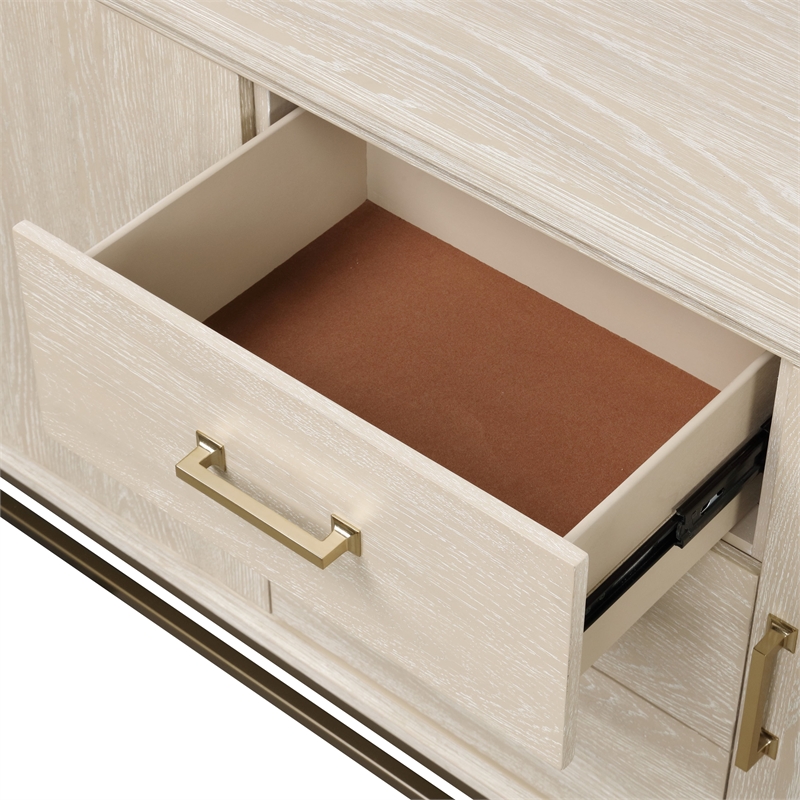 Furniture of America Don Solid Wood Extendable Dining Table in Oak