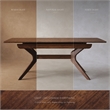 Furniture of America Nazaen Solid Wood Extendable Dining Table in Walnut