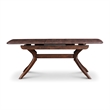 Furniture of America Nazaen Solid Wood Extendable Dining Table in Walnut