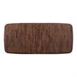 Furniture of America Nazaen Solid Wood Extendable Dining Table in Walnut