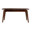Furniture of America Nazaen Solid Wood Extendable Dining Table in Walnut