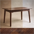 Furniture of America Nazaen Solid Wood Walnut Counter Dining Table with Leaf