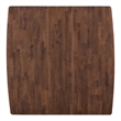 Furniture of America Nazaen Solid Wood Walnut Counter Dining Table with Leaf