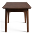 Furniture of America Nazaen Solid Wood Extendable Dining Table in Walnut
