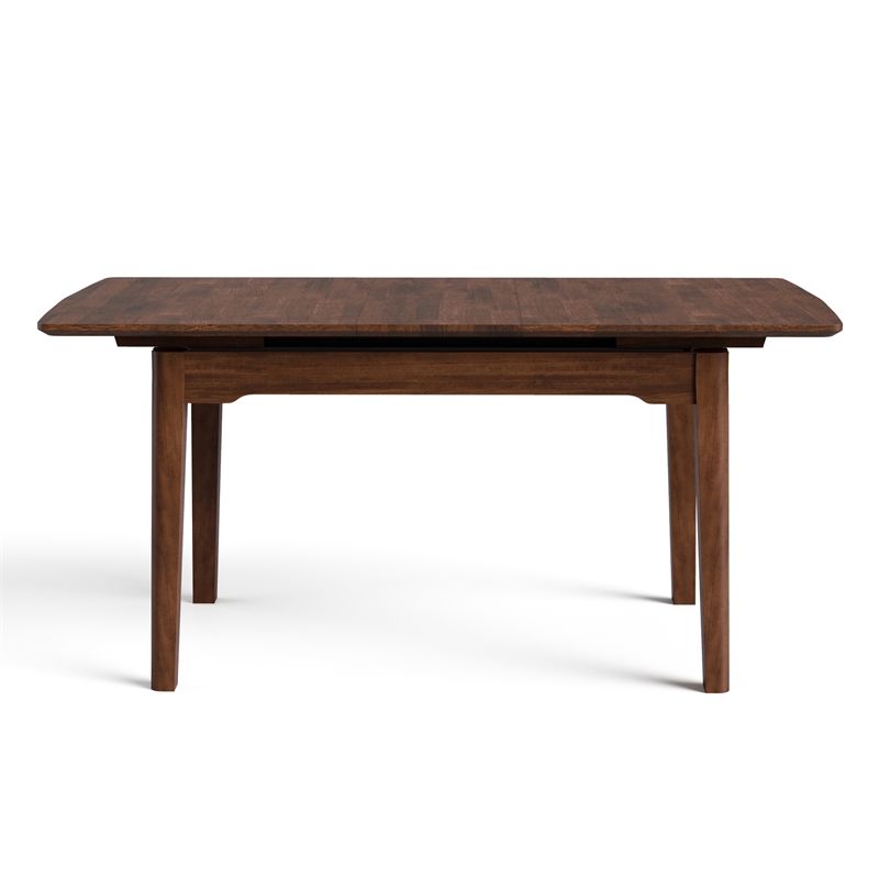 Furniture of America Nazaen Solid Wood Extendable Dining Table in Walnut
