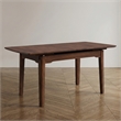 Furniture of America Nazaen Solid Wood Extendable Dining Table in Walnut