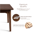 Furniture of America Nazaen Solid Wood Extendable Dining Table in Walnut