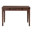 Furniture of America Nazaen Solid Wood Counter Dining Table with Leaf in Walnut