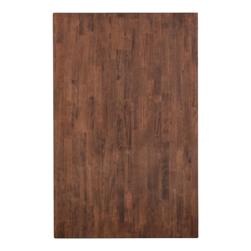 Furniture of America Nazaen Solid Wood Counter Dining Table with Leaf in Walnut