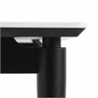 Furniture of America Miranda Sintered Stone and Wood Top Dining Table in Black