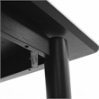Furniture of America Miranda Sintered Stone and Wood Top Dining Table in Black