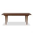 Furniture of America Forma Solid Wood Rectangular Dining Table in Walnut