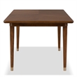 Furniture of America Forma Solid Wood Rectangular Dining Table in Walnut