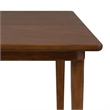 Furniture of America Forma Solid Wood Rectangular Dining Table in Walnut