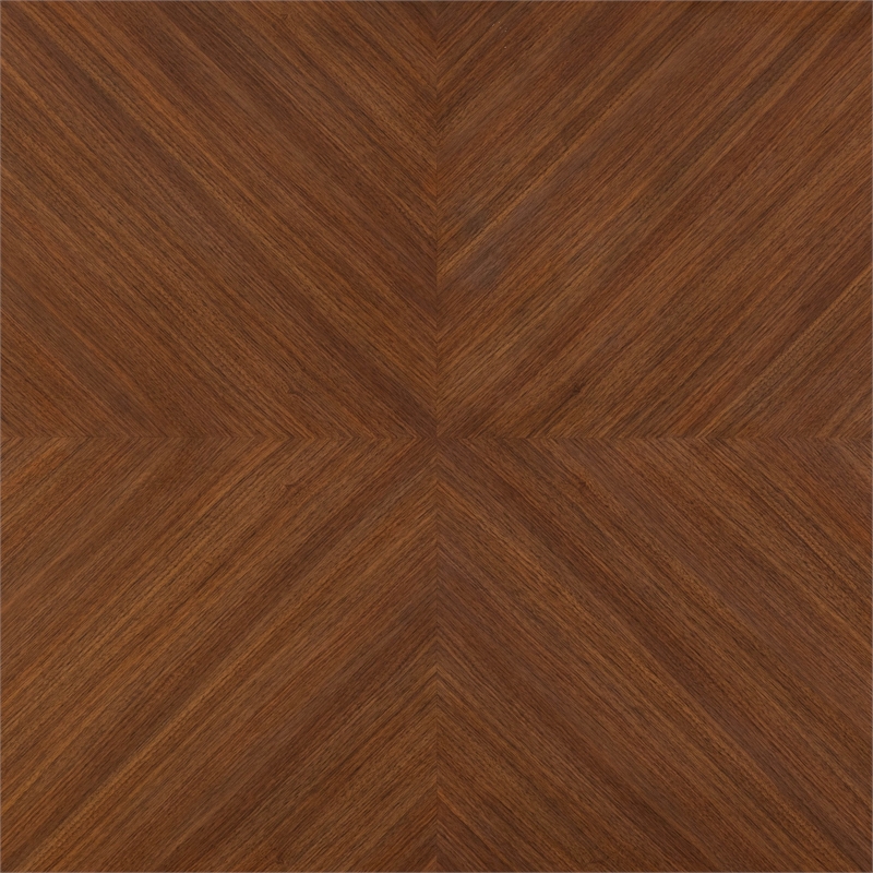 Furniture of America Forma Solid Wood Rectangular Dining Table in Walnut