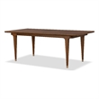 Furniture of America Forma Solid Wood Rectangular Dining Table in Walnut