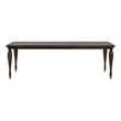 Furniture of America Aiyana Solid Wood Extendable Dining Table in Cherry