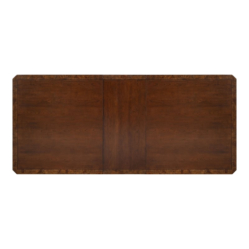 Furniture of America Aiyana Solid Wood Extendable Dining Table in Cherry