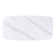 Furniture of America Gavora Steel and Sintered Stone Top Dining Table in White