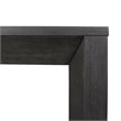 Furniture of America Dannen Solid Wood Extendable Dining Table in Black