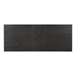 Furniture of America Dannen Solid Wood Extendable Dining Table in Black