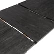 Furniture of America Dannen Solid Wood Extendable Dining Table in Black